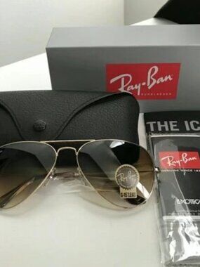Ray-Ban 3025 Brown Aviator Sunglasses 58mm